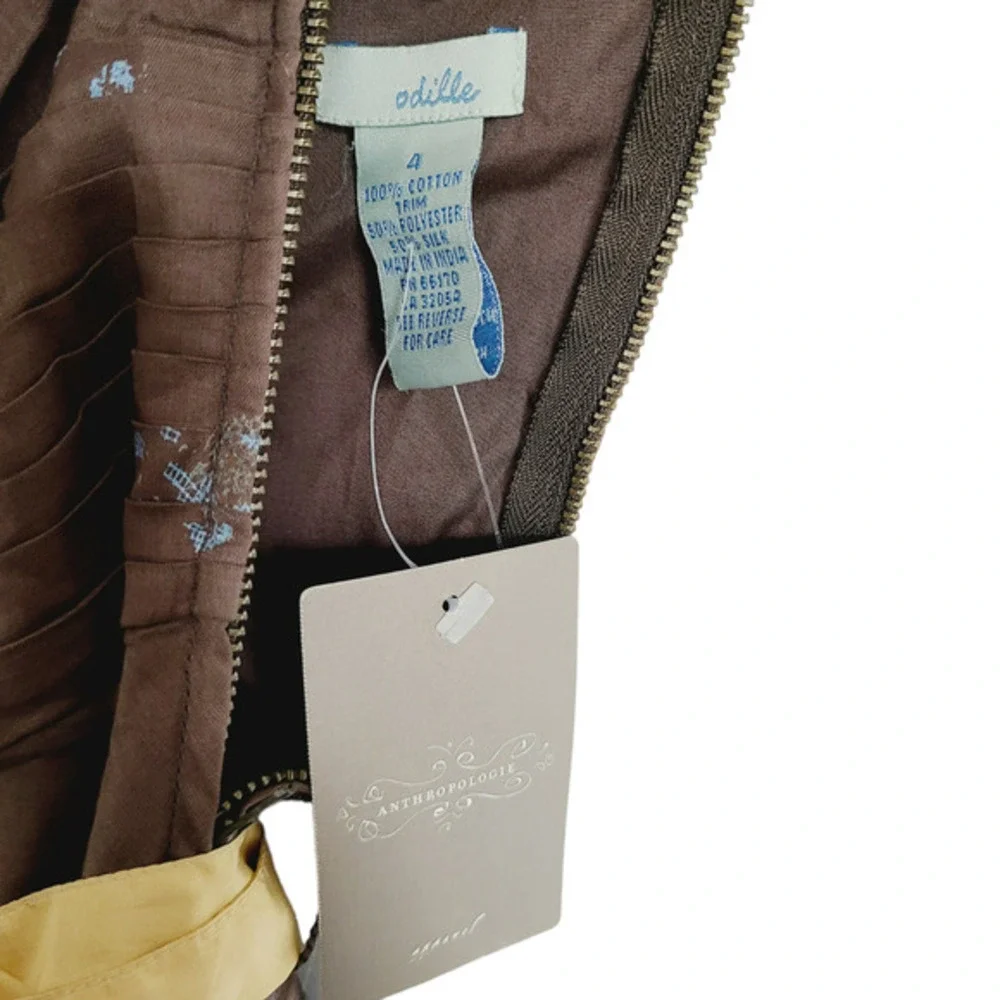 Anthropologie Odille Strapless Dress‎ Size 4 - Picture 5 of 6